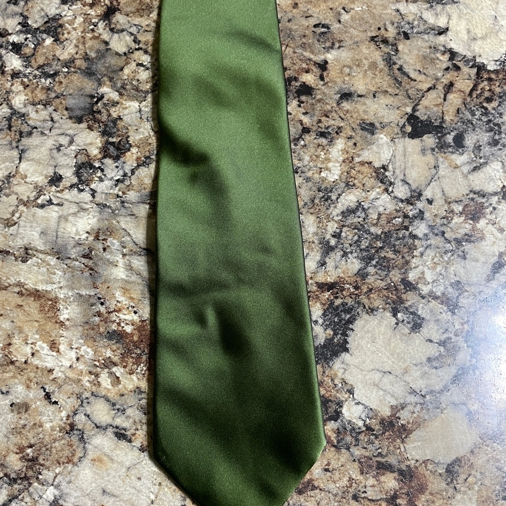 Elegant Green Silk Tie